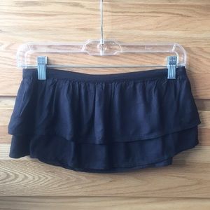 Hollister Black Ruffle Tube Top